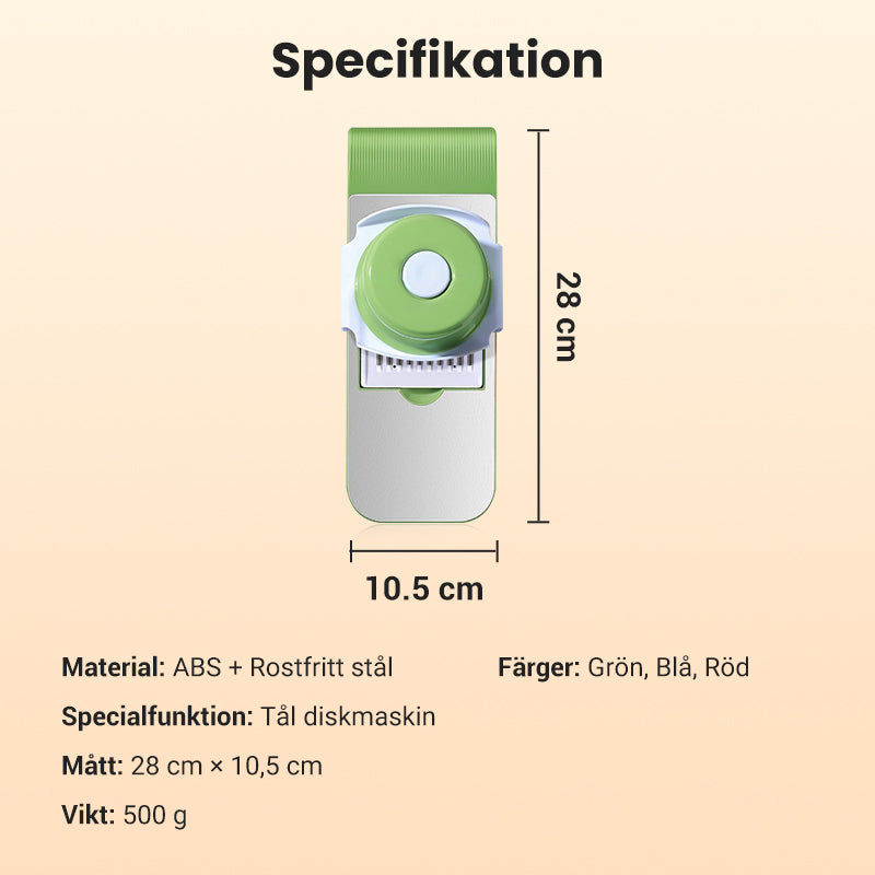 Multifunktionell grönsaksskärare