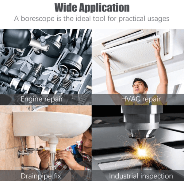 2025 💥3-i-1 plug-and-play endoskopkamera – kompatibel med Android, iPhone, iPad och PC