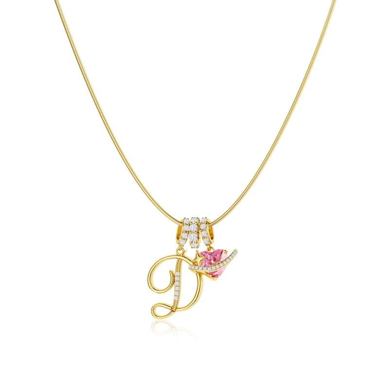 💖Sista dagen 49 % rabatt✨3-lagers halsband med initialer A-Z🎀