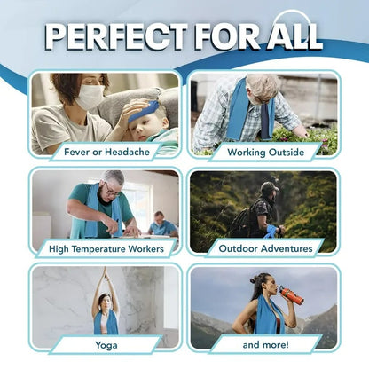 🎉Buy 1 Get 1 Free-Limited Sale🔥Kall svetthandduk som du kan använda var som helst, när som helst! Återanvändbar mjuk absorberande kylning bärbar