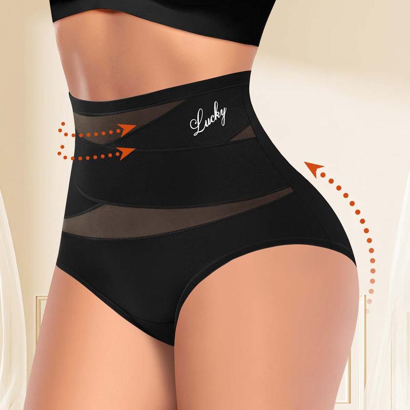 🌸Sista dagen – köp 1, få 3 paket✨Plus size-högmidjade trosor med korsande magkontroll