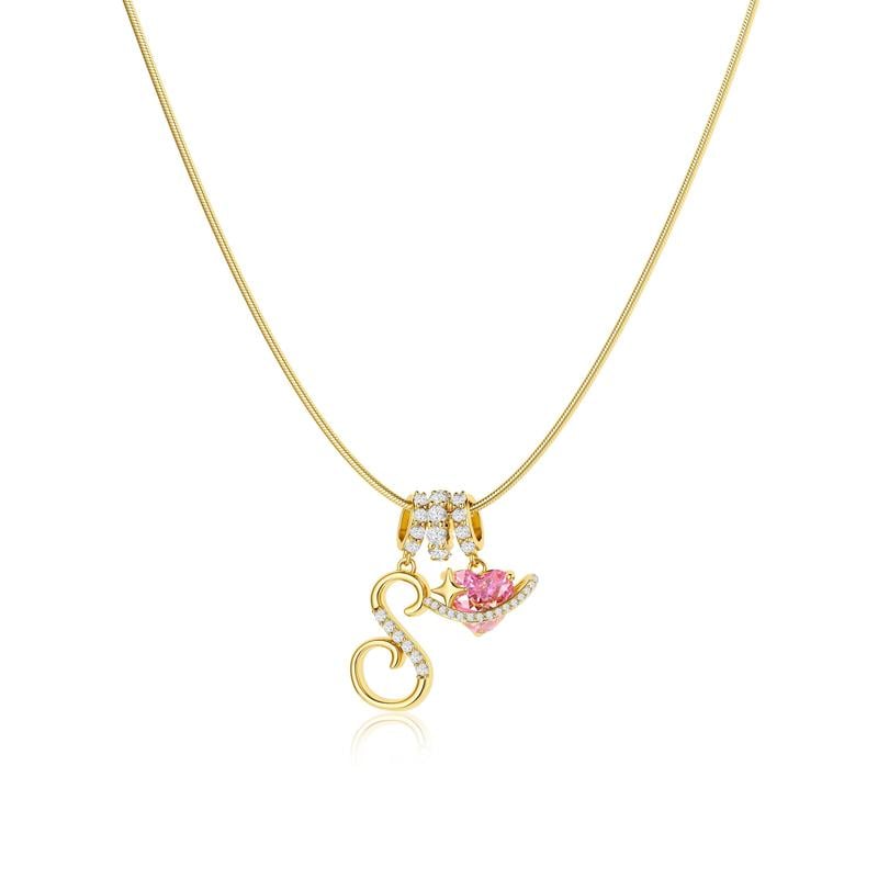 💖Sista dagen 49 % rabatt✨3-lagers halsband med initialer A-Z🎀