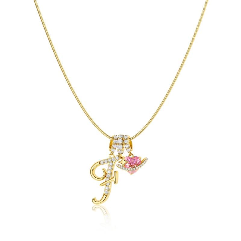 💖Sista dagen 49 % rabatt✨3-lagers halsband med initialer A-Z🎀