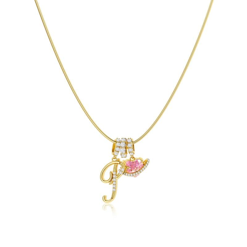 💖Sista dagen 49 % rabatt✨3-lagers halsband med initialer A-Z🎀