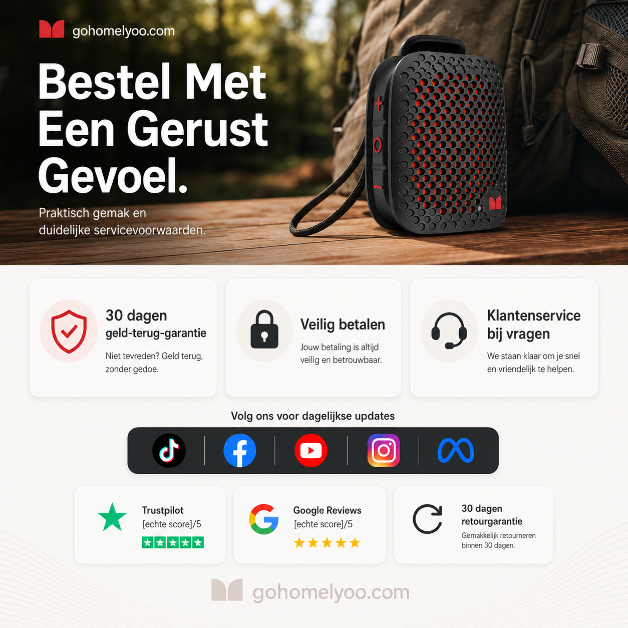 Vattentät Bluetooth-cykelhögtalare med monteringsfäste