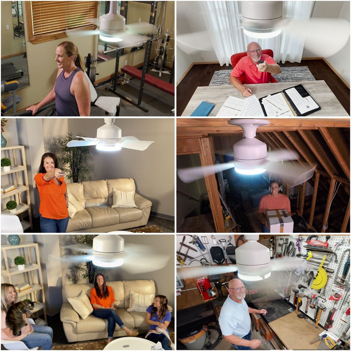 ⏳ SISTA DAGEN PÅ REA 49% RABATT 🔥 SmartBreez™ 40W LED-takfläkt med lampa – 20,5” ultratyst med fjärrkontroll 🎯 | E27 + GRATIS B22-adapter 🔌 | För sovrum 😴, kök 👩‍🍳 & garage 🛠️