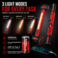 Uppladdningsbar LED-arbetslampa – 3000LM Magnetisk Portabel Verkstadslampa med 360° Rotation & Powerbank-funktion 🔦