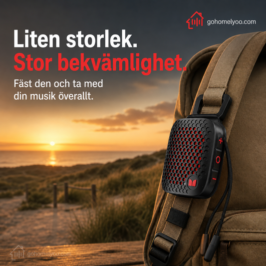 Vattentät Bluetooth-cykelhögtalare med monteringsfäste