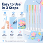 🎨 Kladdfri precisionslimpenna – 6 pastellfärger för pyssel & DIY ✨