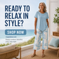 Women's Asymmetrical Top & Capri Pants 2-Piece Set