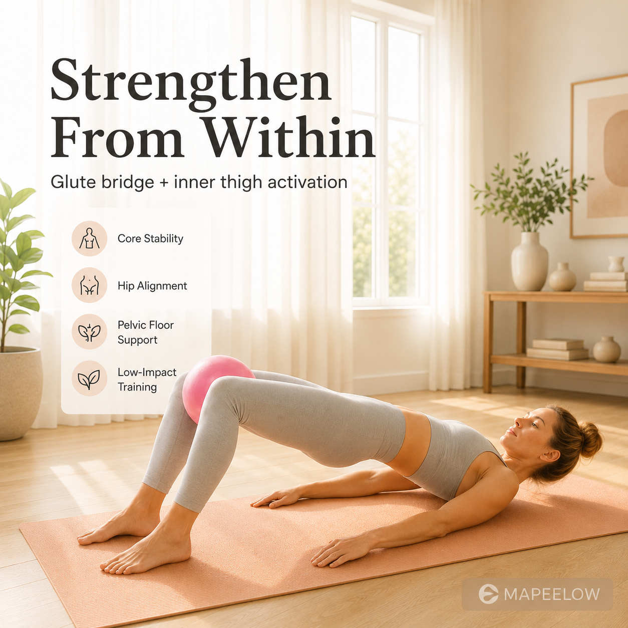 Anti-Burst Pilates-boll med pump