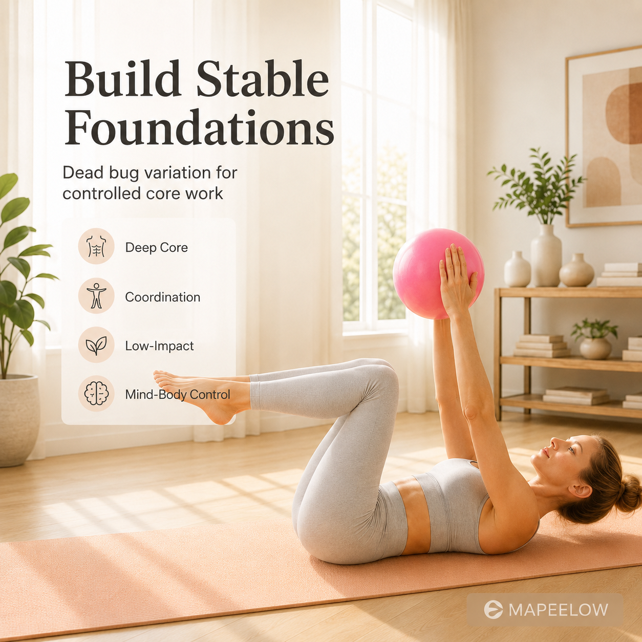 Anti-Burst Pilates-boll med pump