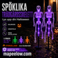 🎃💡 Solcellsdrivna skelettlampor för marken – lyser i mörkret, solcellsdrivna, enkla att installera. Perfekta för spökiga trädgårdar, verandor och gångvägar! 👻🪦✅