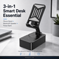 Presenttips - 3-i-1 trådlös Bluetooth-högtalare, laddningsstation och mobilställ