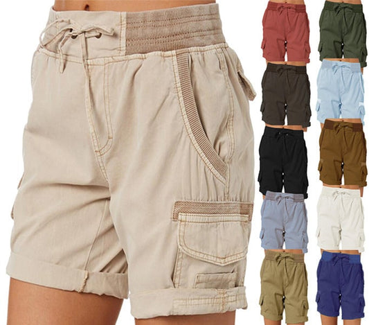 🔥Lösa shorts med hög midja för damer