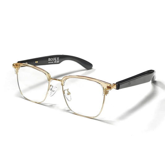 AI-översättningsglasögon som stöder 160 språk och ChatGPT, med inbyggd mikrofon och Hi-Fi-högtalare