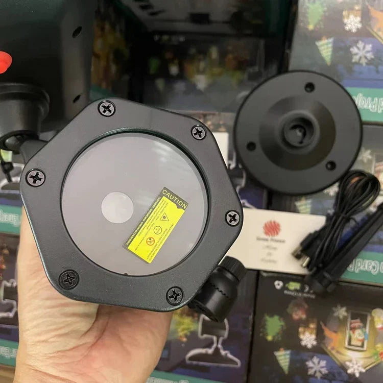 ❆ Solcellsdrivna julbelysningar ❆ Trådlösa StarTastic utomhuslaserprojektorer med rörelsesensor för julen