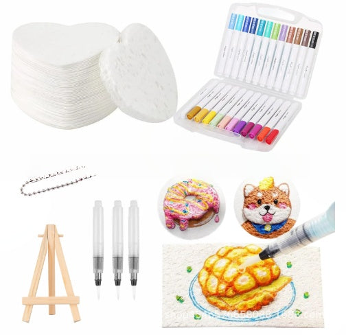 🎨 50% RABATT NU! Magic Fluffy Pigments & 3D‑papper – rita, fukta och se motivet svälla – kreativ magi för alla åldrar ✨🖌️