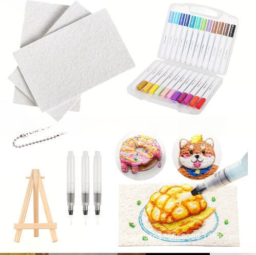 🎨 50% RABATT NU! Magic Fluffy Pigments & 3D‑papper – rita, fukta och se motivet svälla – kreativ magi för alla åldrar ✨🖌️