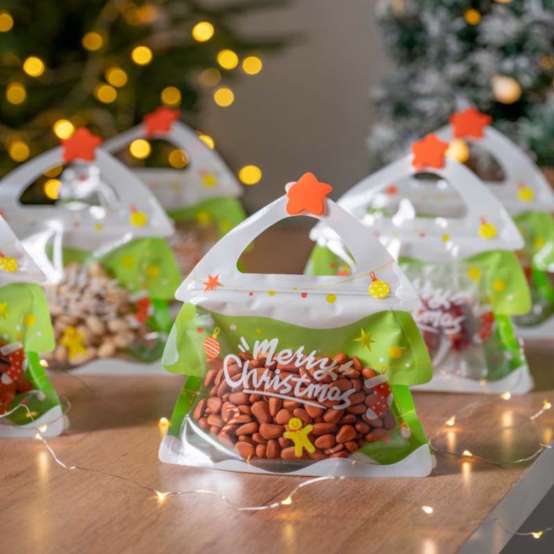 💖 SISTA DAGEN – 50 % RABATT! 🎁 Självförslutande julpåsar med tomte- & snögubbemotiv 🎅⛄