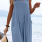🌸 Ärmlös Jumpsuit med Vida Ben För Sommarbrisen – Lätt Tyg, Ledig Passform & Perfekt För En Stilig & Avslappnad Look ☀️