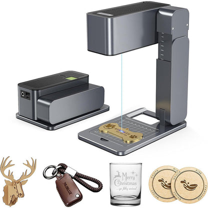 🔥C1 Laser Carving Machine Miniatyr bärbar helautomatisk skärning