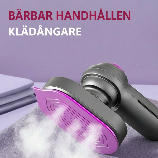 Bärbar handhållen klädångare
