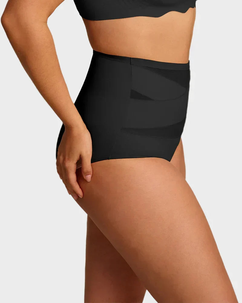 🌸Sista dagen – köp 1, få 3 paket✨Plus size-högmidjade trosor med korsande magkontroll