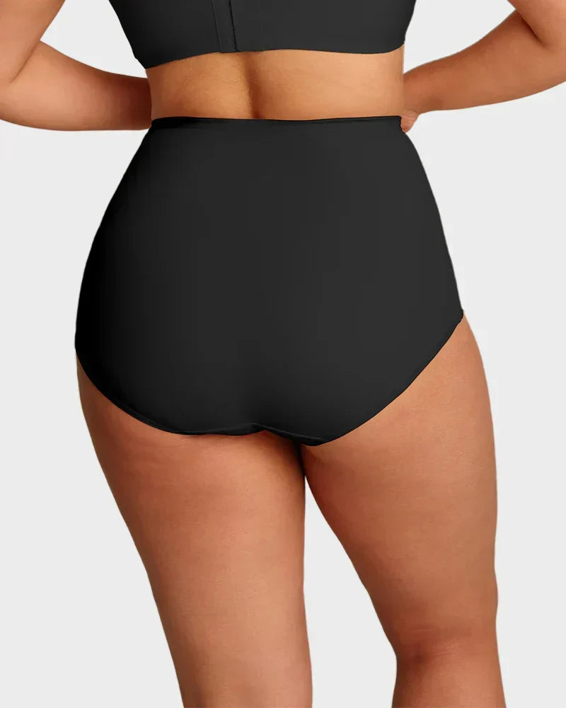 🌸Sista dagen – köp 1, få 3 paket✨Plus size-högmidjade trosor med korsande magkontroll