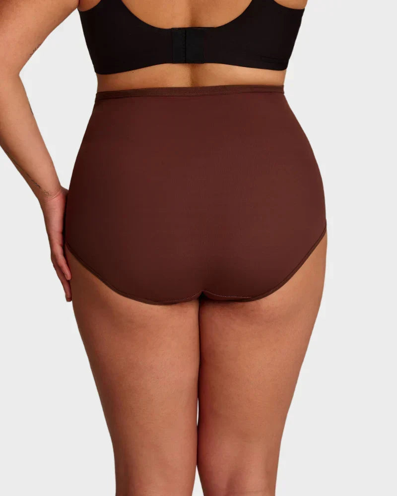 🌸Sista dagen – köp 1, få 3 paket✨Plus size-högmidjade trosor med korsande magkontroll