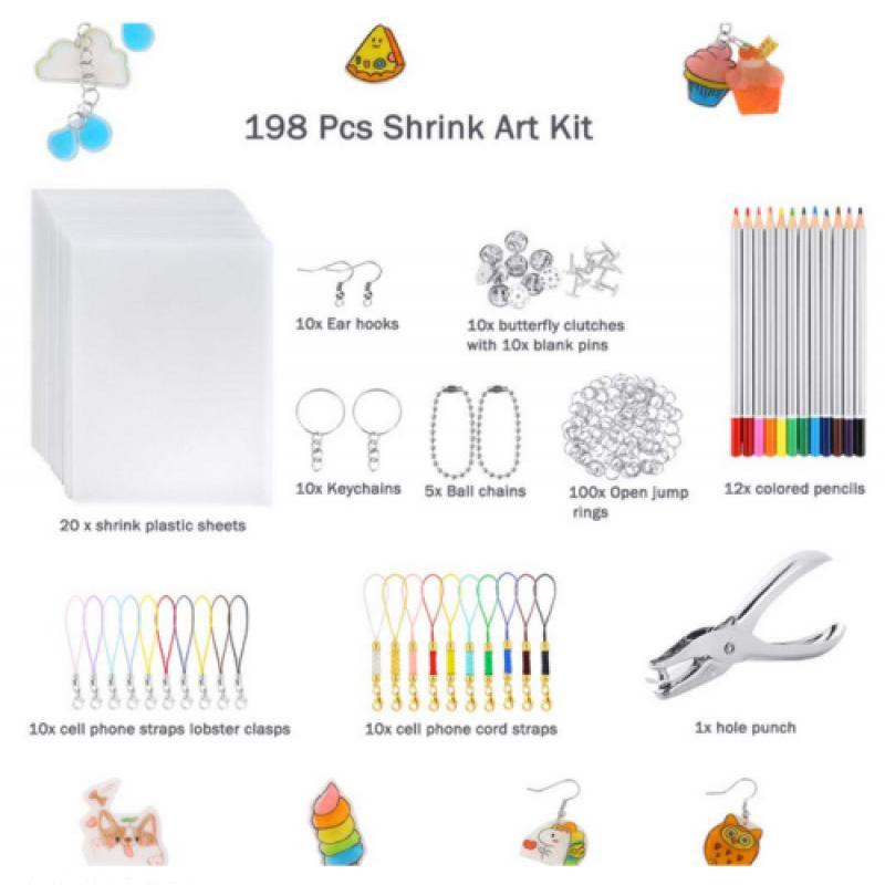 DIY Shrinky Dinks nyckelringsset – kreativ barnaktivitet och perfekt som partygåva