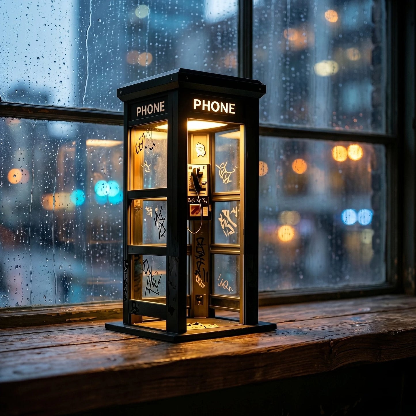 ✨Nyhet | Stämningsbelysning i form av en retro telefonkiosk | Förgyller vår vardag
