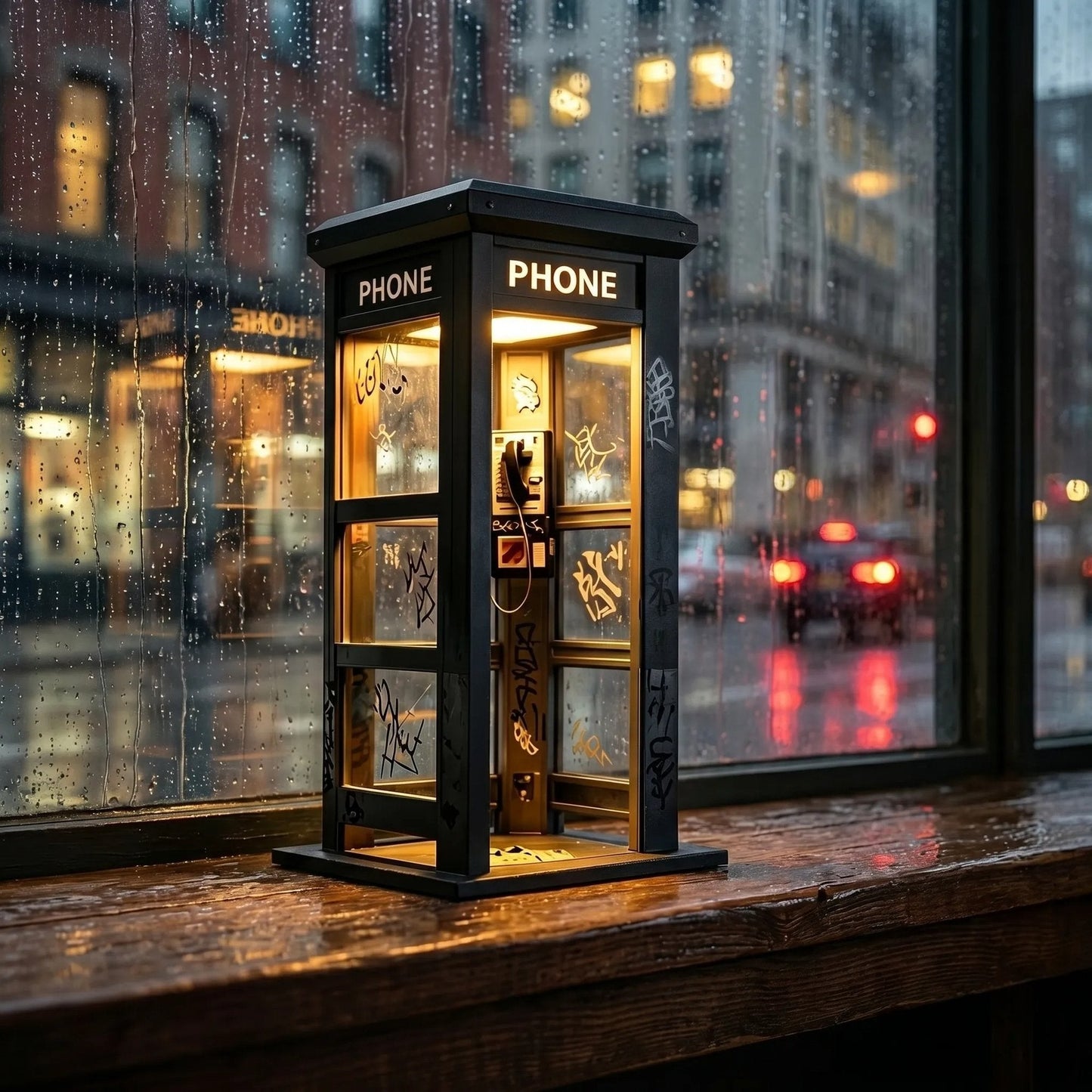 ✨Nyhet | Stämningsbelysning i form av en retro telefonkiosk | Förgyller vår vardag