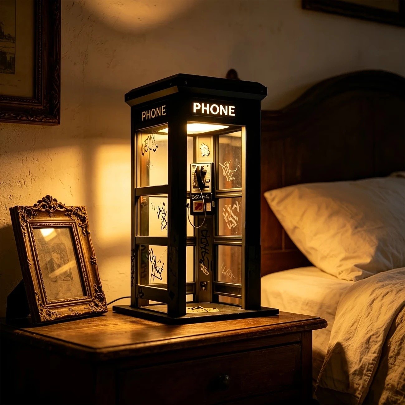 ✨Nyhet | Stämningsbelysning i form av en retro telefonkiosk | Förgyller vår vardag