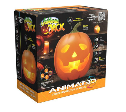 📢⏰Lägsta pris någonsin🎁Jabberin' Jack – animerad, talande och sjungande pumpa