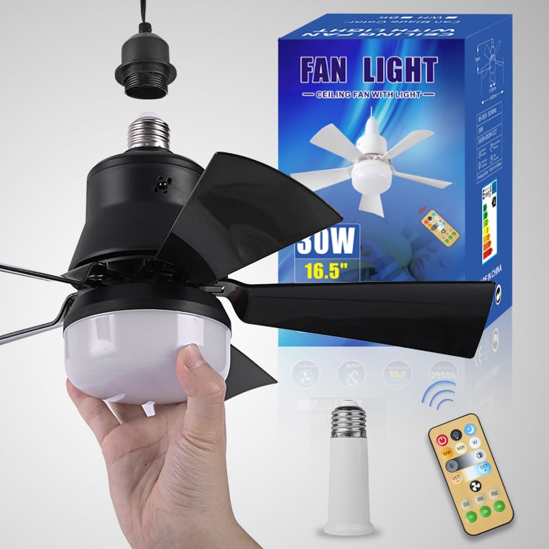 ⏳ SISTA DAGEN PÅ REA 49% RABATT 🔥 SmartBreez™ 40W LED-takfläkt med lampa – 20,5” ultratyst med fjärrkontroll 🎯 | E27 + GRATIS B22-adapter 🔌 | För sovrum 😴, kök 👩‍🍳 & garage 🛠️