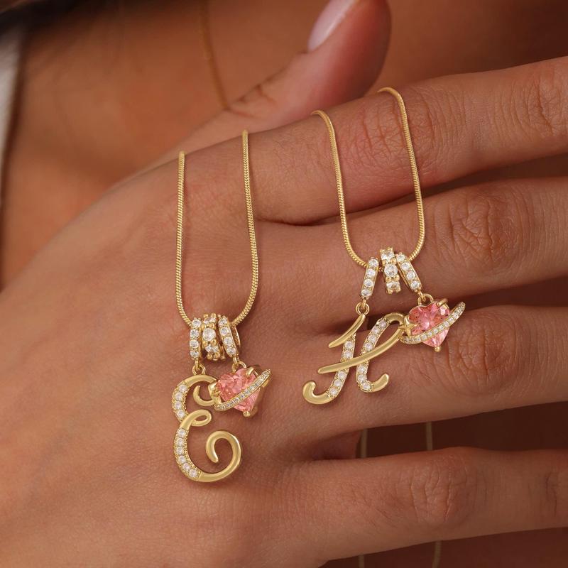 💖Sista dagen 49 % rabatt✨3-lagers halsband med initialer A-Z🎀