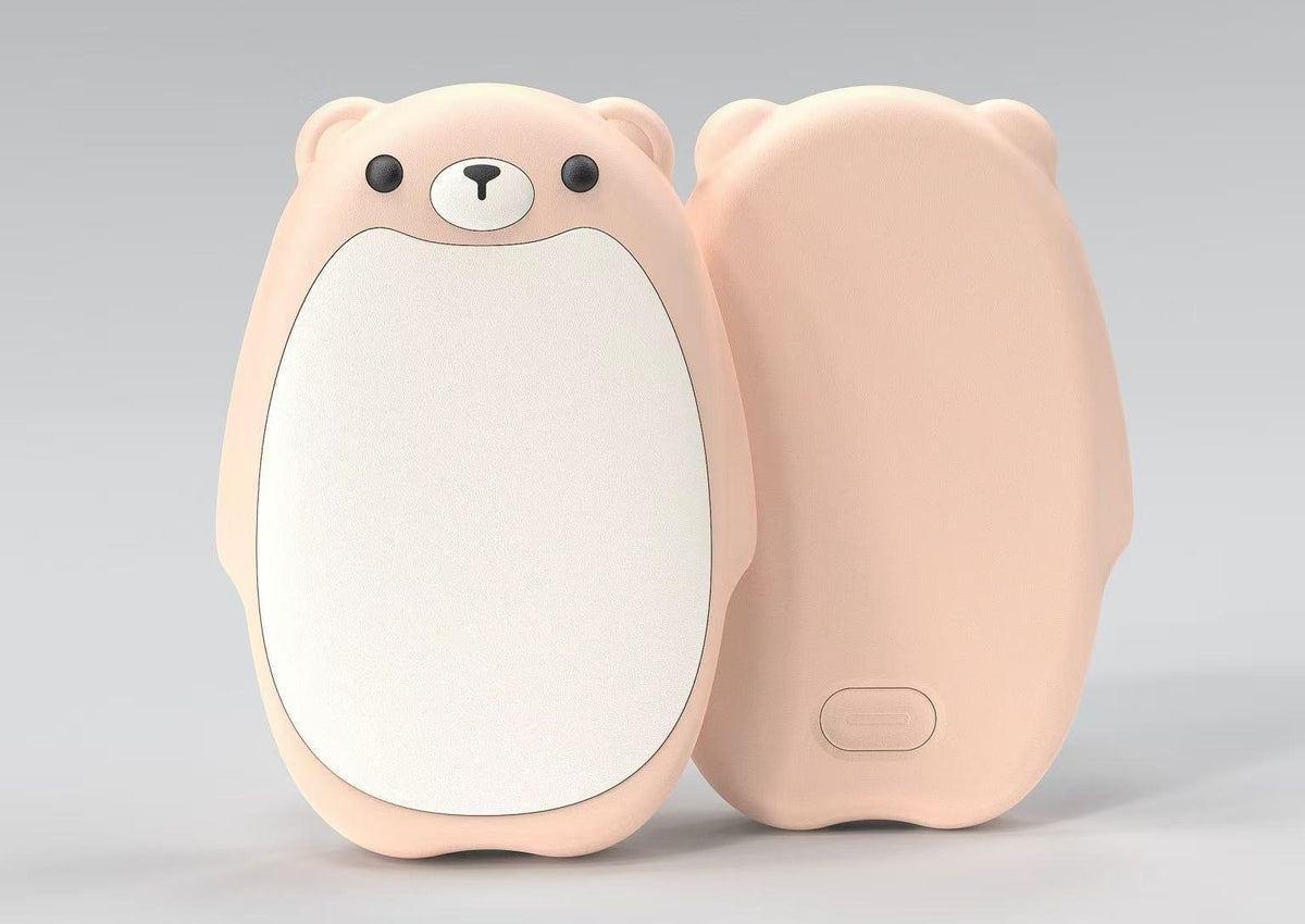 🎁Perfekt present 🌟 Uppladdningsbara handvärmare – söt björndesign