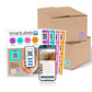 Originalfärgkodade skannbara QR-etiketter (48-pack)