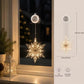 ⏳SISTA REA-DAGEN🎄❄️ DIY LED-sugkoppslampor med julsnöflingor ✨ | Batteridrivna, varmt och flerfärgat ljus, sugkoppslampor för fönster, juldekoration för hem och fest
