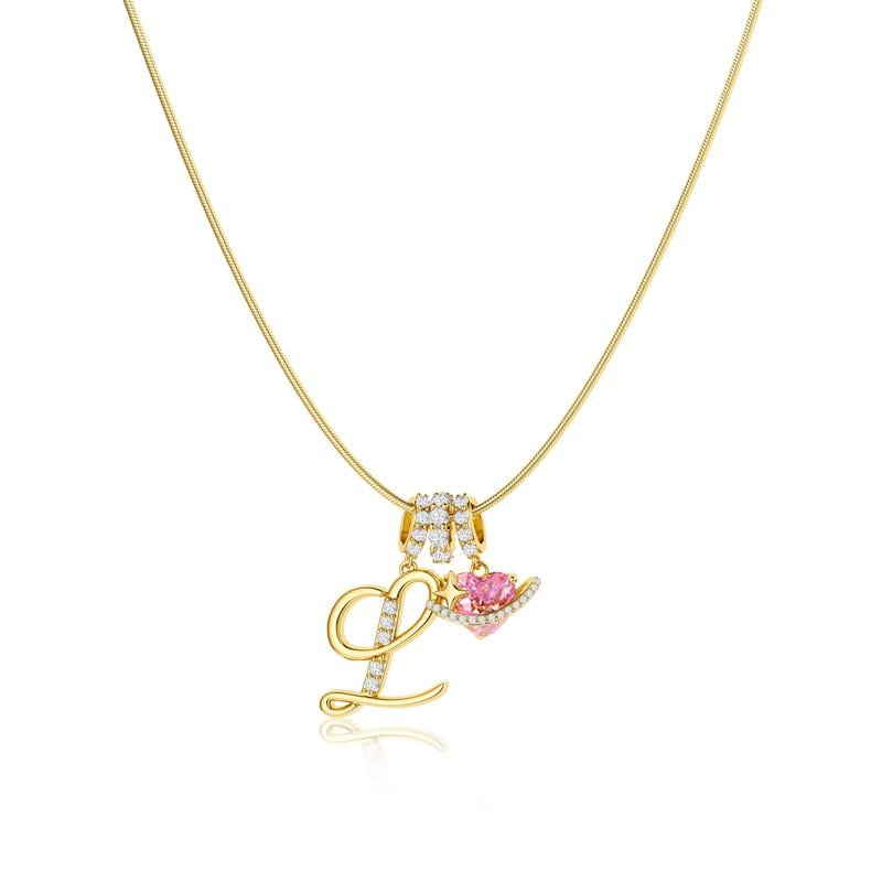 💖Sista dagen 49 % rabatt✨3-lagers halsband med initialer A-Z🎀