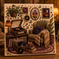 ⏳🔥Begränsad tid — 67 % RABATT!🎁💎3D-diamond painting-set med mysiga hobbyrum — koppla av & skapa🧘