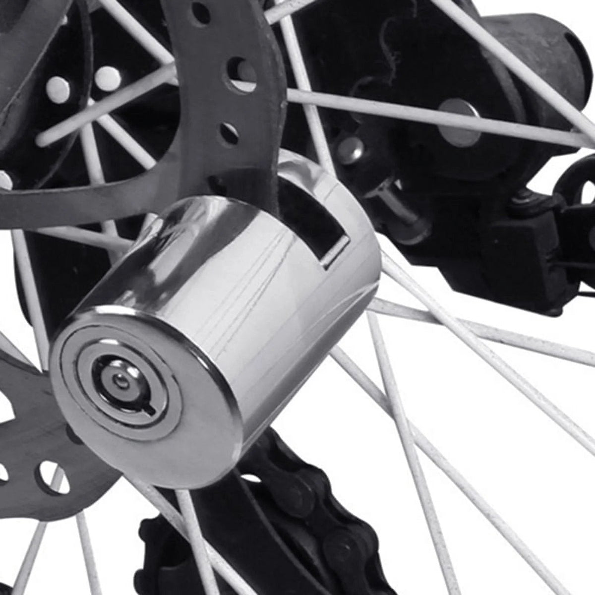 🔒🚲50% RABATT NU! Stöldskyddande bromsskivelås för motorcykel och cykel – kompakt minilås i legerat stål för cykel, elcykel och elsparkcykel