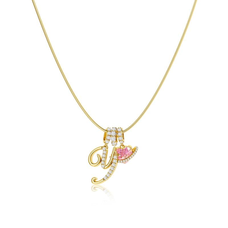 💖Sista dagen 49 % rabatt✨3-lagers halsband med initialer A-Z🎀