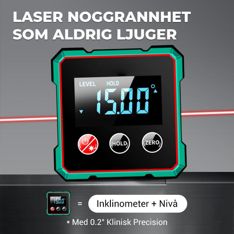 Magnetisk digital vinkelmätare med elektronisk laser