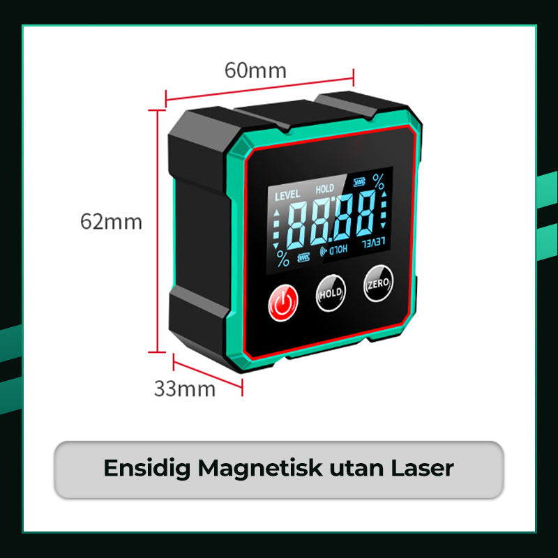 Magnetisk digital vinkelmätare med elektronisk laser