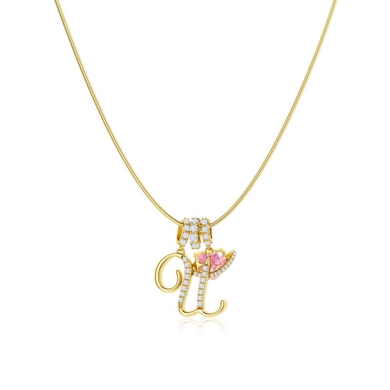 💖Sista dagen 49 % rabatt✨3-lagers halsband med initialer A-Z🎀