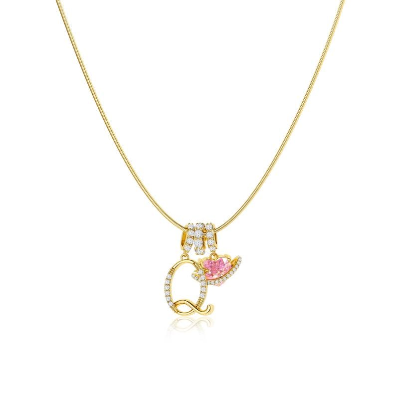 💖Sista dagen 49 % rabatt✨3-lagers halsband med initialer A-Z🎀
