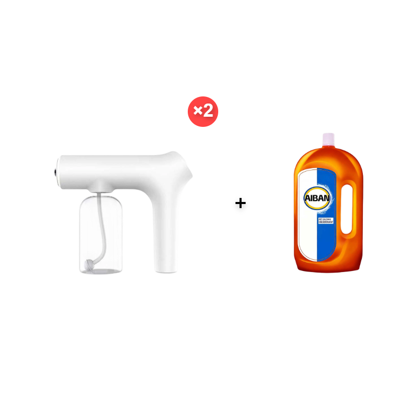 🥳2026 HETT ERBJUDANDE🥳💞50K+ SÅLDA!🚗🏠 50% RABATT! Sladdlös nano-spraypistol – justerbar dimma, inget sladdkrångel. Perfekt för desinfektion och dammtorkning. Ett måste för städningen! 🔫🌿