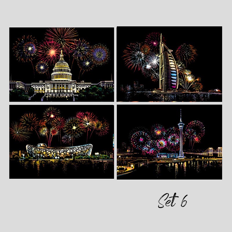 🧠🎨4-delars kreativt skrapmålningsset med verktyg（🚀55% rabatt）